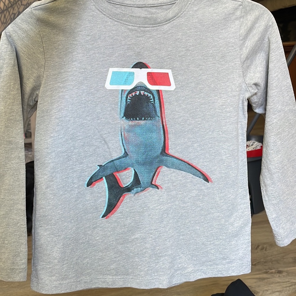 3D Shark Long Sleeve